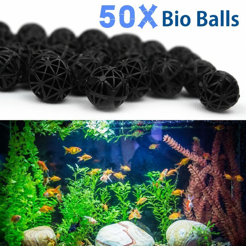 Marine Fish Tank - 50Pcs 16mm Aquarium Bio Filter Balls