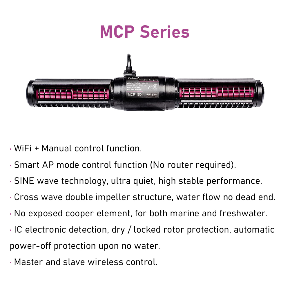 Jebao Jecod MCP Series Cross F - đánh giá và giá Reef Aquarium