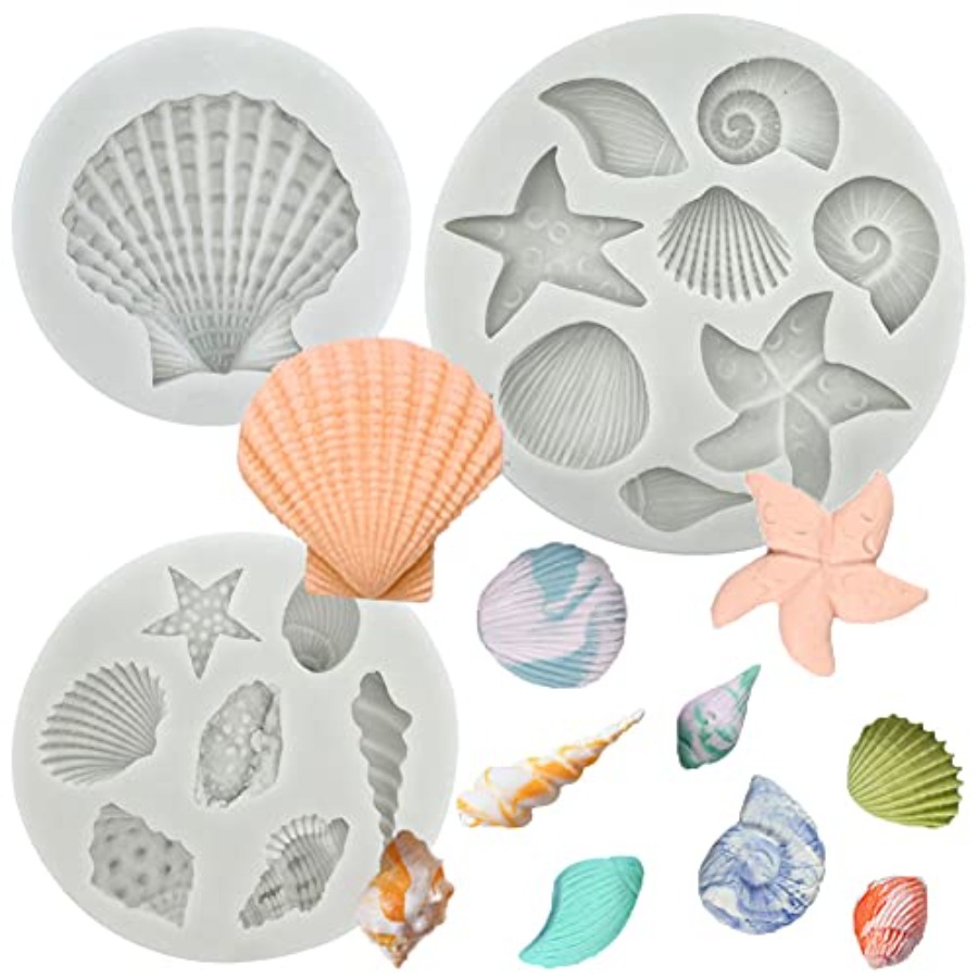 3 PCS Marine Theme Cake Fondan - đánh giá và giá Marine Coral