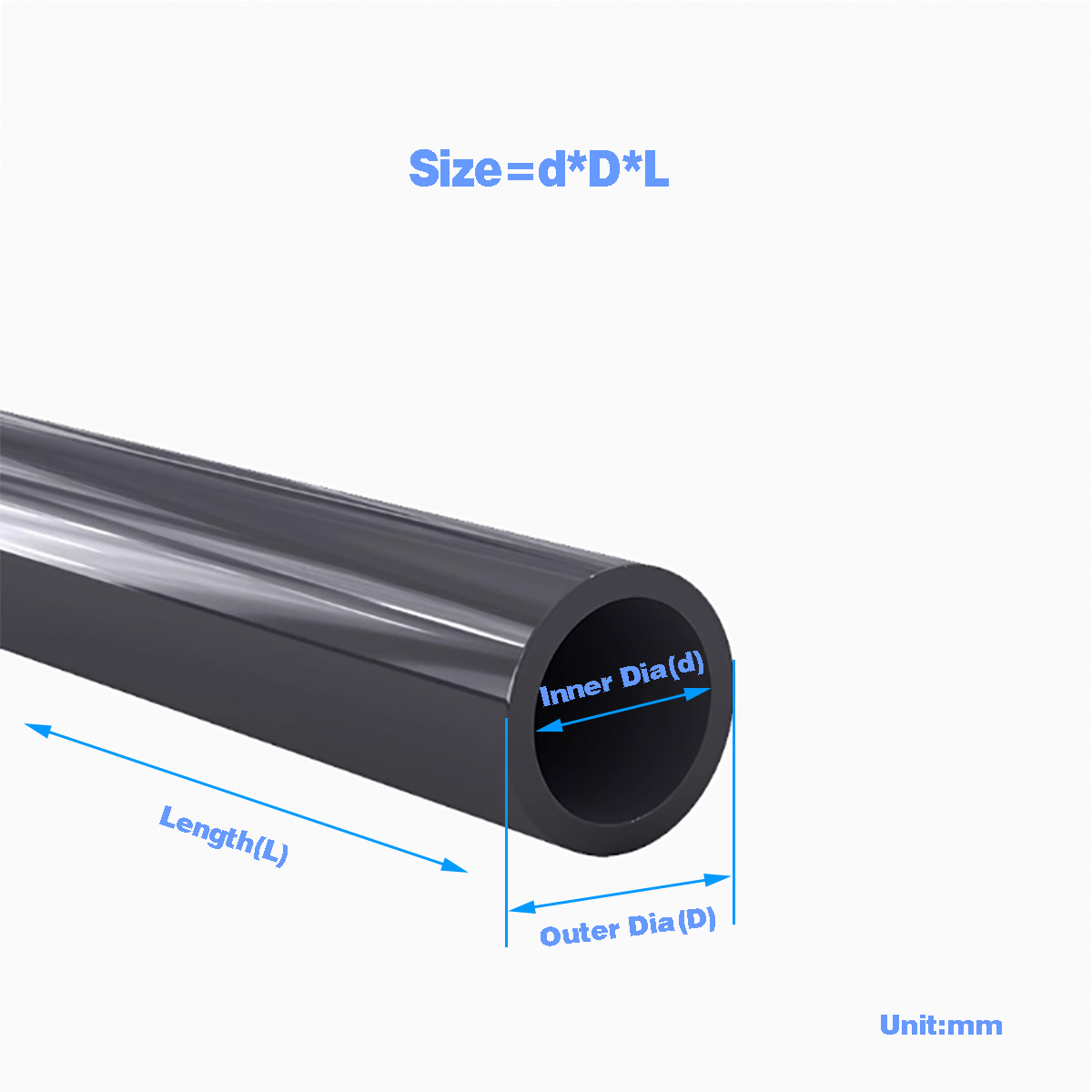 Black PVC Plastic Pipe Hollow  - đánh giá và giá Ocean Aquarium
