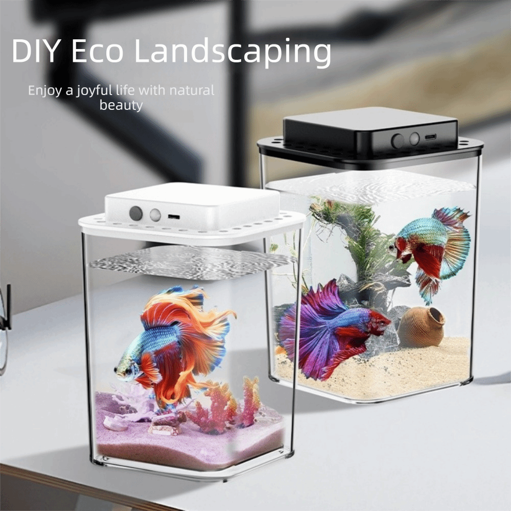 Transparent Betta Fish Tank In - đánh giá và giá Saltwater Tank