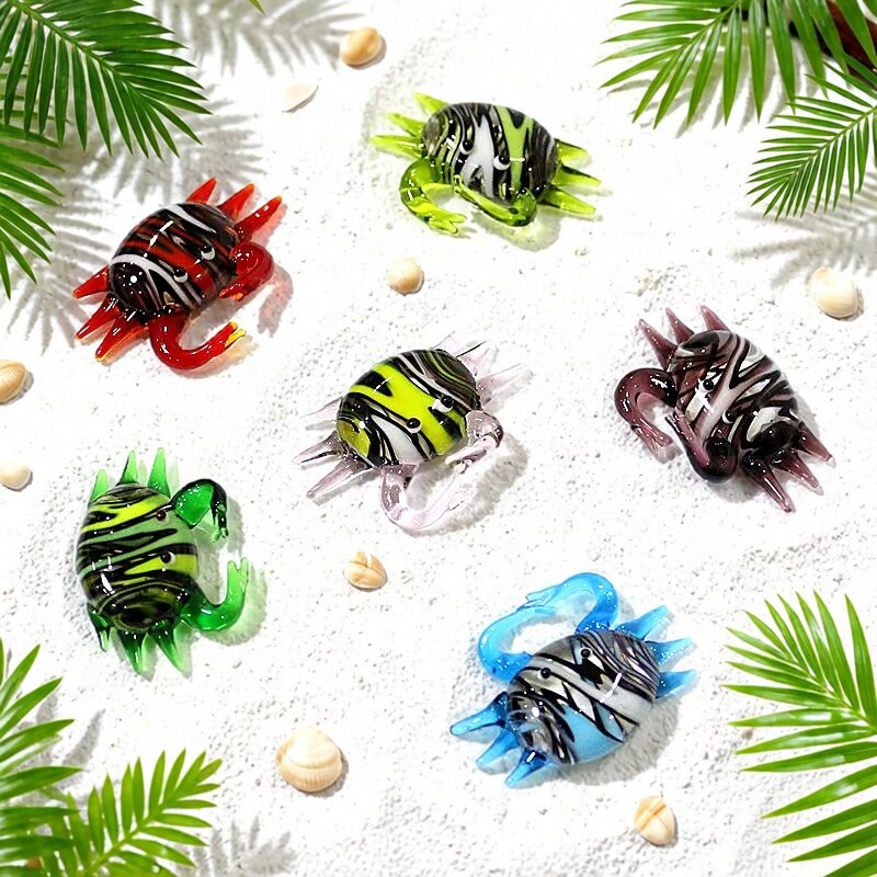 Handmade Cute Mini Glass Crab  - đánh giá và giá Marine Aquarium