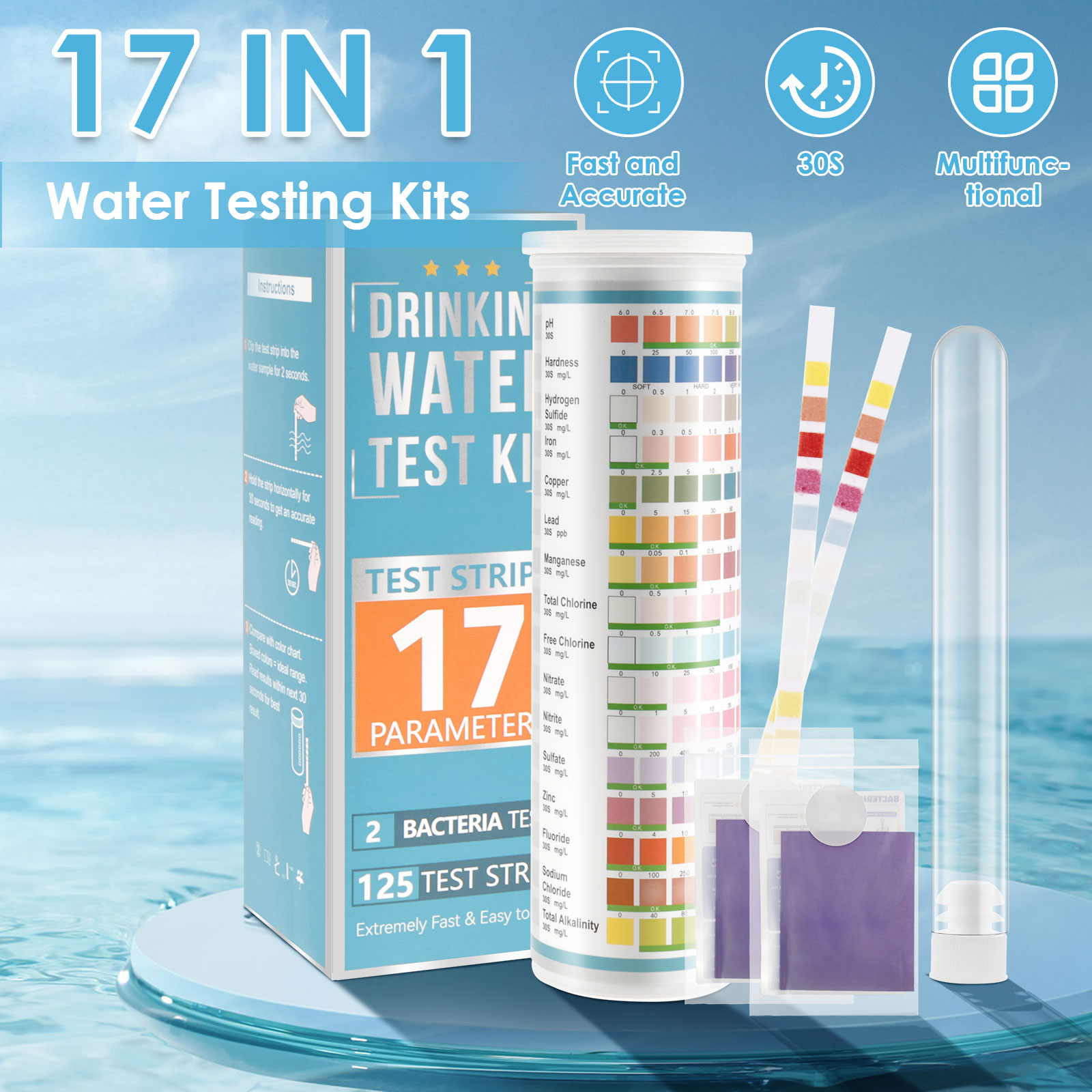 5-17 in 1 Aquarium Test Strips - đánh giá và giá Saltwater Tank
