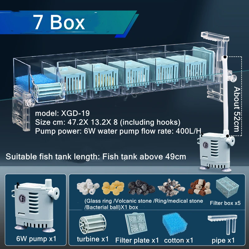 220V Aquarium Wall-Mounted Wat - đánh giá và giá Reef Tank Filter